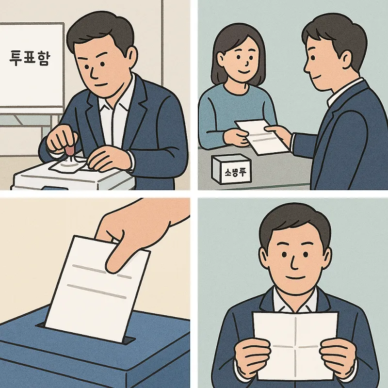 관외 사전투표지가 빳빳한 이유: 현장 발급과 회송 절차