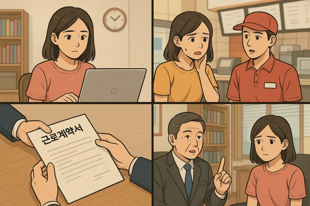 근로계약서 없는 알바 중도퇴사: 통보와 임금 받는 법