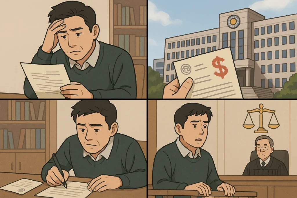 상속포기 뒤 재판 통지를 받았을 때: 출석과 답변서
